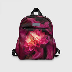 Детский рюкзак Розовый цветок в огне - нейросеть, цвет: 3D-принт