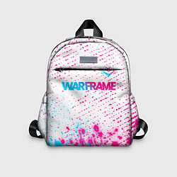 Детский рюкзак Warframe neon gradient style: символ сверху, цвет: 3D-принт