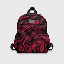 Детский рюкзак Абстракция тёмно-красный, цвет: 3D-принт