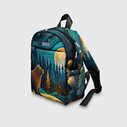 Детский рюкзак Хозяин тайги: медведь в лесу, цвет: 3D-принт — фото 2
