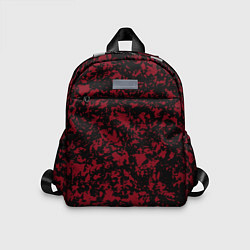 Детский рюкзак Красно-чёрная пятнистая текстура, цвет: 3D-принт