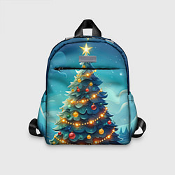 Детский рюкзак Новогодняя елка, цвет: 3D-принт