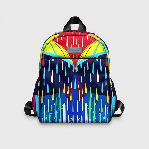 Детский рюкзак Два зонтика под дождём - нейросеть / 3D-принт – фото 1