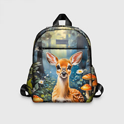 Детский рюкзак Олененок в волшебном лесу, цвет: 3D-принт