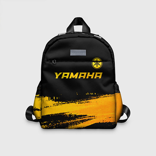 Детский рюкзак Yamaha - gold gradient: символ сверху / 3D-принт – фото 1