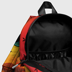 Детский рюкзак Жираф в стиле фолк-арт, цвет: 3D-принт — фото 2