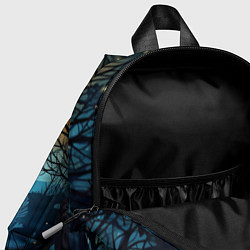 Детский рюкзак Олень в ночном лесу фолк-арт, цвет: 3D-принт — фото 2