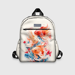 Детский рюкзак Золотые бойцовые рыбки, цвет: 3D-принт