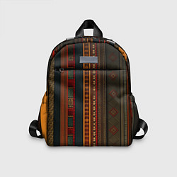 Детский рюкзак Этнический узор в вертикальную полоску, цвет: 3D-принт