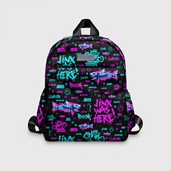 Детский рюкзак Jinx Arcane pattern neon
