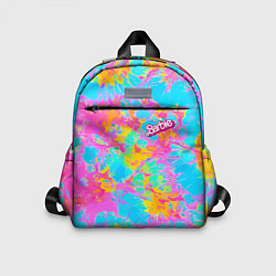 Детский рюкзак Барбм - цветочный абстрактный паттерн - тай-дай, цвет: 3D-принт