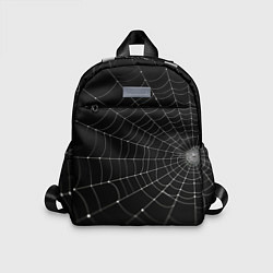Детский рюкзак Паутина на черном фоне, цвет: 3D-принт