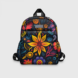 Детский рюкзак Растительный узор в латино-американском стиле