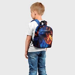 Детский рюкзак Огонь и вода как две стихии, цвет: 3D-принт — фото 2