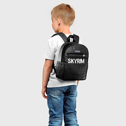 Детский рюкзак Skyrim glitch на темном фоне посередине, цвет: 3D-принт — фото 2