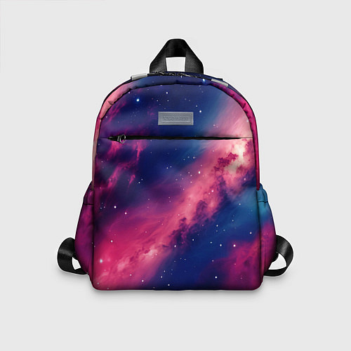 Детский рюкзак Галактика в розовом цвете / 3D-принт – фото 1