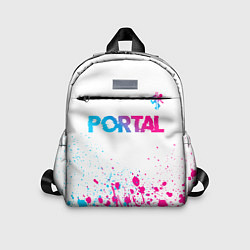 Детский рюкзак Portal neon gradient style посередине