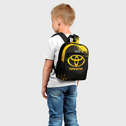 Детский рюкзак Toyota - gold gradient, цвет: 3D-принт — фото 2