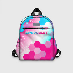 Детский рюкзак Chevrolet neon gradient style посередине