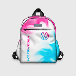 Детский рюкзак Volkswagen neon gradient style вертикально, цвет: 3D-принт