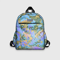 Детский рюкзак Разноцветный витраж, цвет: 3D-принт