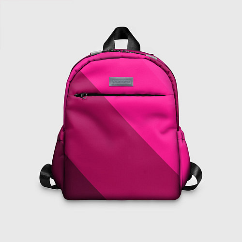 Детский рюкзак Широкие розовые полосы / 3D-принт – фото 1
