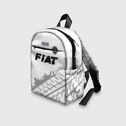 Детский рюкзак Fiat speed на светлом фоне со следами шин посереди, цвет: 3D-принт — фото 2