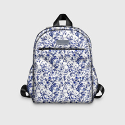Детский рюкзак Белый с синими пёрышками