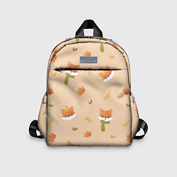 Детский рюкзак Лисички с листьями