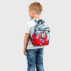 Детский рюкзак Lil peep steel rap, цвет: 3D-принт — фото 2