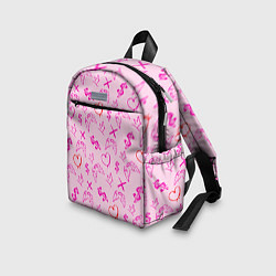 Детский рюкзак Паттерн - розовые граффити, цвет: 3D-принт — фото 2