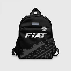 Детский рюкзак Fiat speed на темном фоне со следами шин посередин