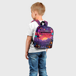 Детский рюкзак Новогодний закат, цвет: 3D-принт — фото 2