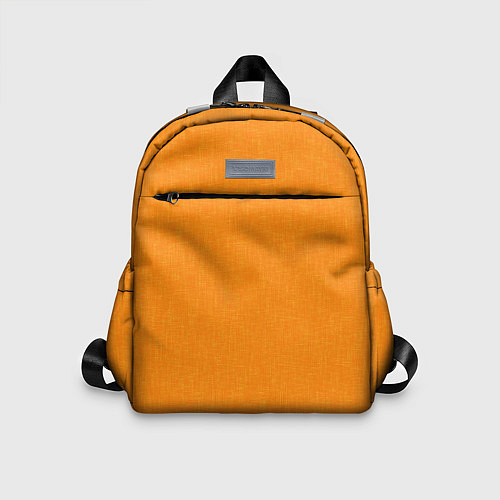 Детский рюкзак Жёлто-оранжевый текстура однотонный / 3D-принт – фото 1
