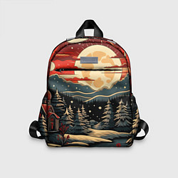 Детский рюкзак Зимнее настроение новогодний рисунок, цвет: 3D-принт