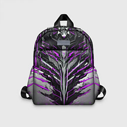 Детский рюкзак Киберпанк доспех фиолетовый, цвет: 3D-принт