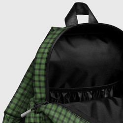 Детский рюкзак Зеленая клетка классика, цвет: 3D-принт — фото 2