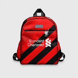 Детский рюкзак Ливерпуль - красные полосы, цвет: 3D-принт