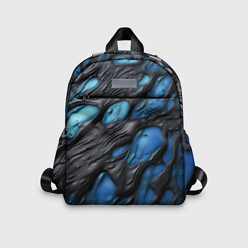 Детский рюкзак Синяя текучая субстанция / 3D-принт – фото 1