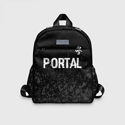 Детский рюкзак Portal glitch на темном фоне посередине