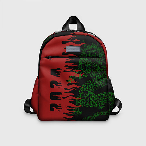 Детский рюкзак Зеленый дракон - 2024 / 3D-принт – фото 1