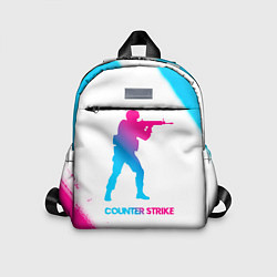 Детский рюкзак Counter Strike neon gradient style