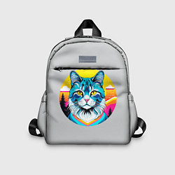Детский рюкзак Нейросеть - кот в стиле граффити