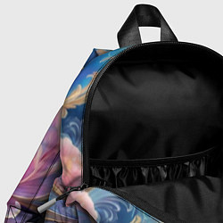 Детский рюкзак Цветок в космосе, цвет: 3D-принт — фото 2