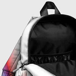 Детский рюкзак Герб России на фоне абстрактного триколора, цвет: 3D-принт — фото 2