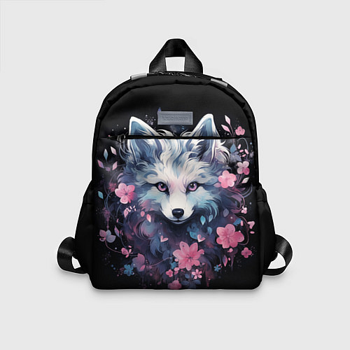 Детский рюкзак Романтичная белая волчица / 3D-принт – фото 1
