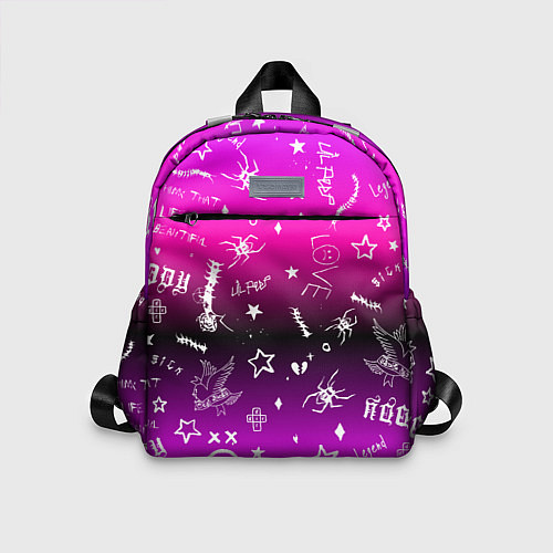 Детский рюкзак Тату Лил Пипа на фиолетовом / 3D-принт – фото 1