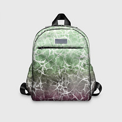 Детский рюкзак Абстракция - spider web on purple-green background, цвет: 3D-принт