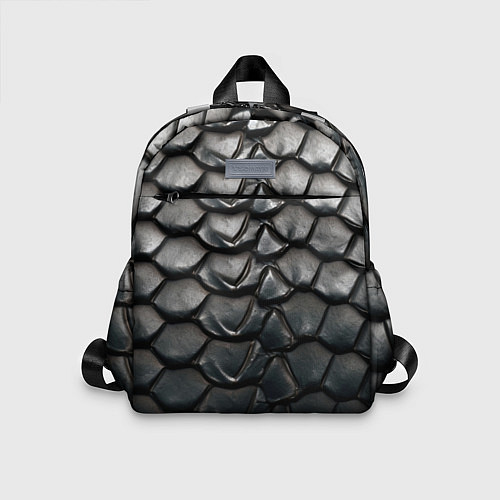 Детский рюкзак Текстура черного дракона / 3D-принт – фото 1