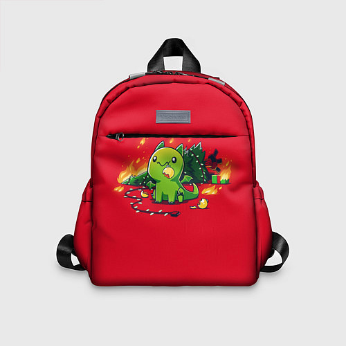 Детский рюкзак Новогодний кото-дракон / 3D-принт – фото 1